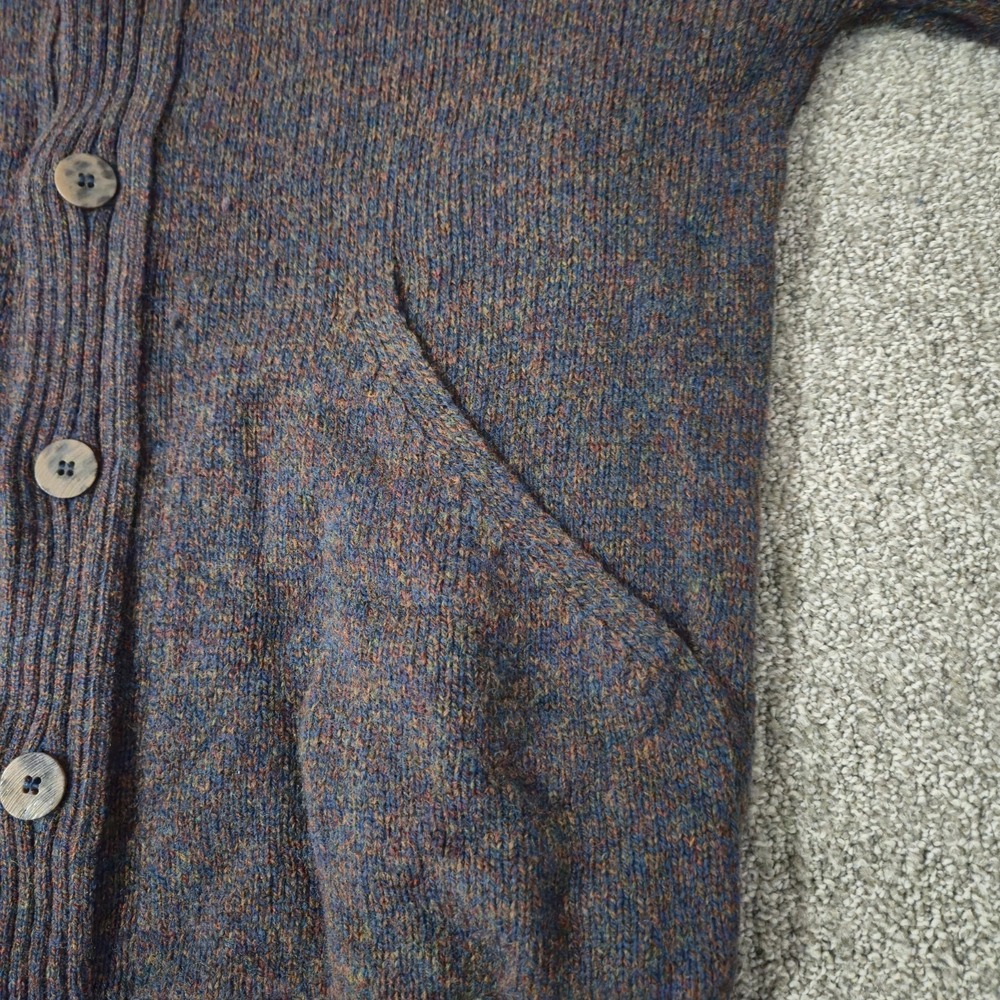 VTG Pendelton Sweater Mens M Shetland Wool Button Up Cardigan USA 90s Cottage - Picture 6 of 7